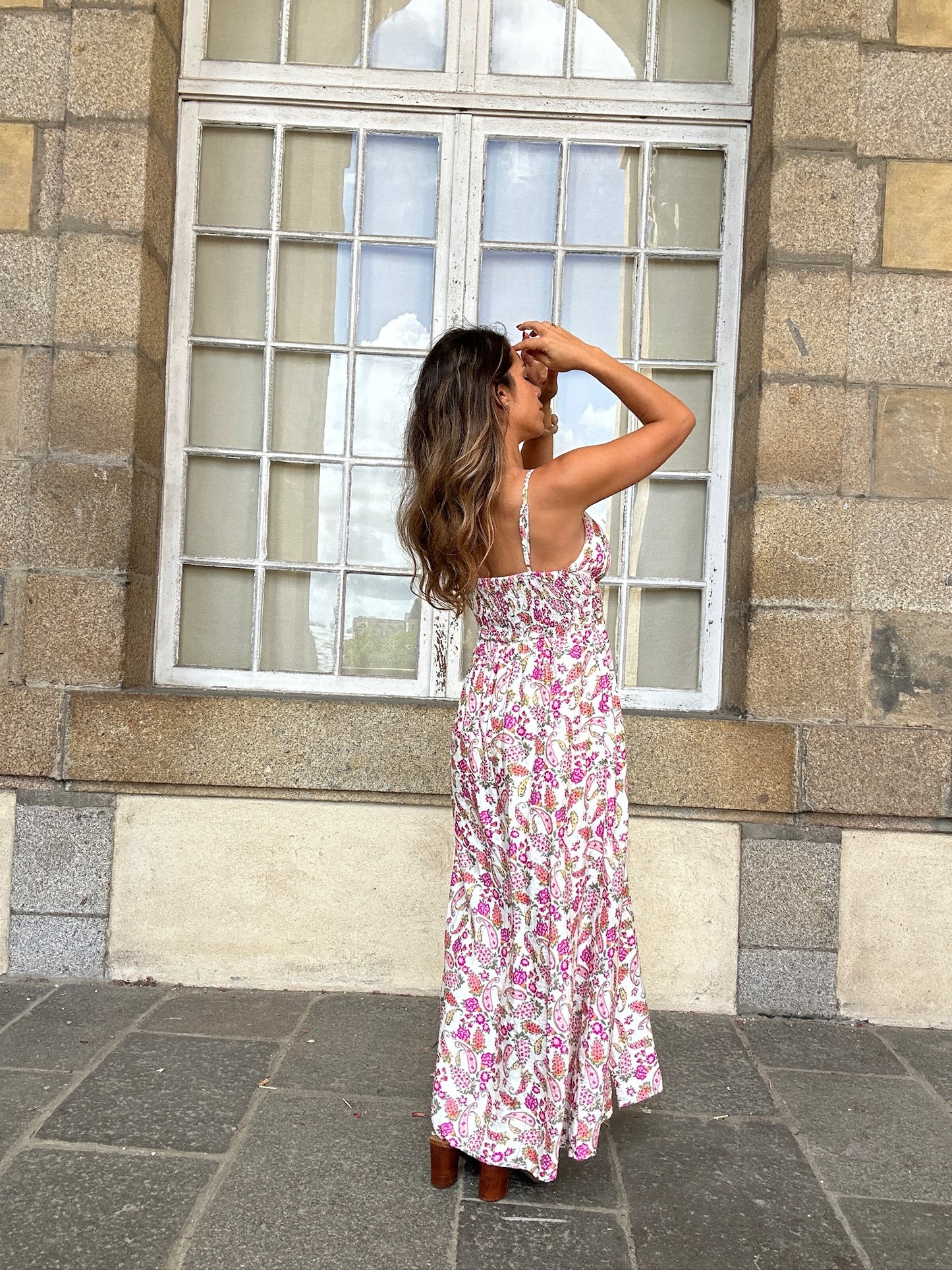 Robe longue fleurie Léandre