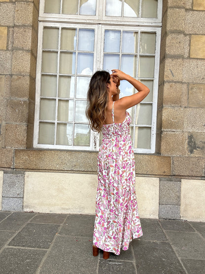 Robe longue fleurie Léandre