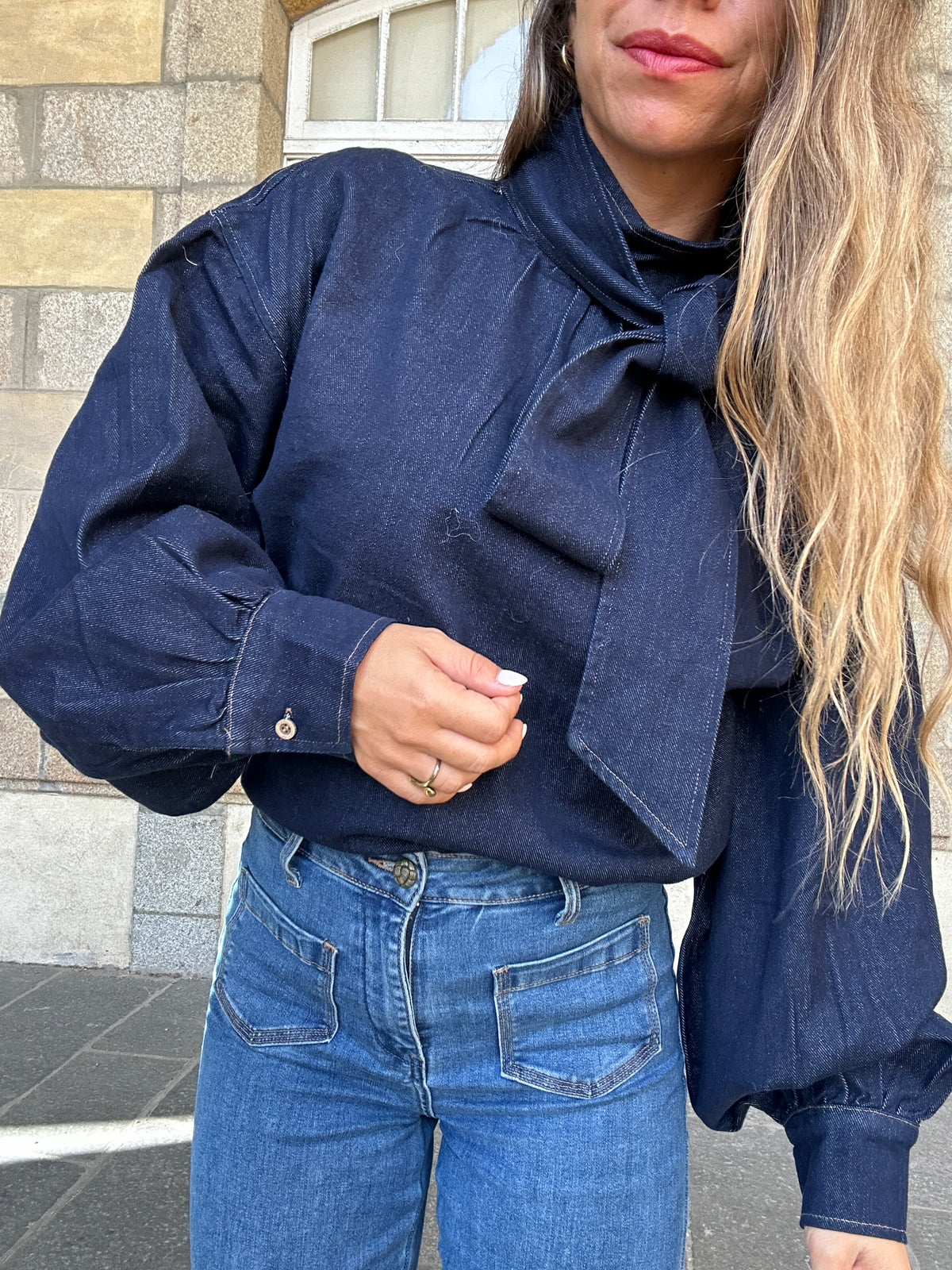 Blouse en jean Aliénor