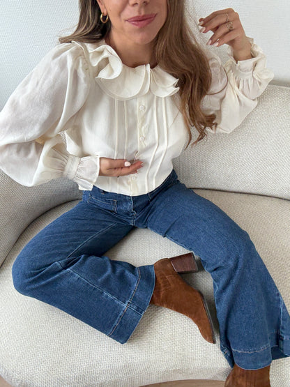 Blouse Brune écru