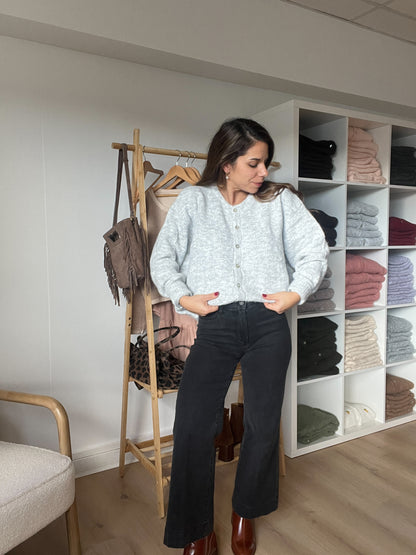 Cardigan Charlie gris clair