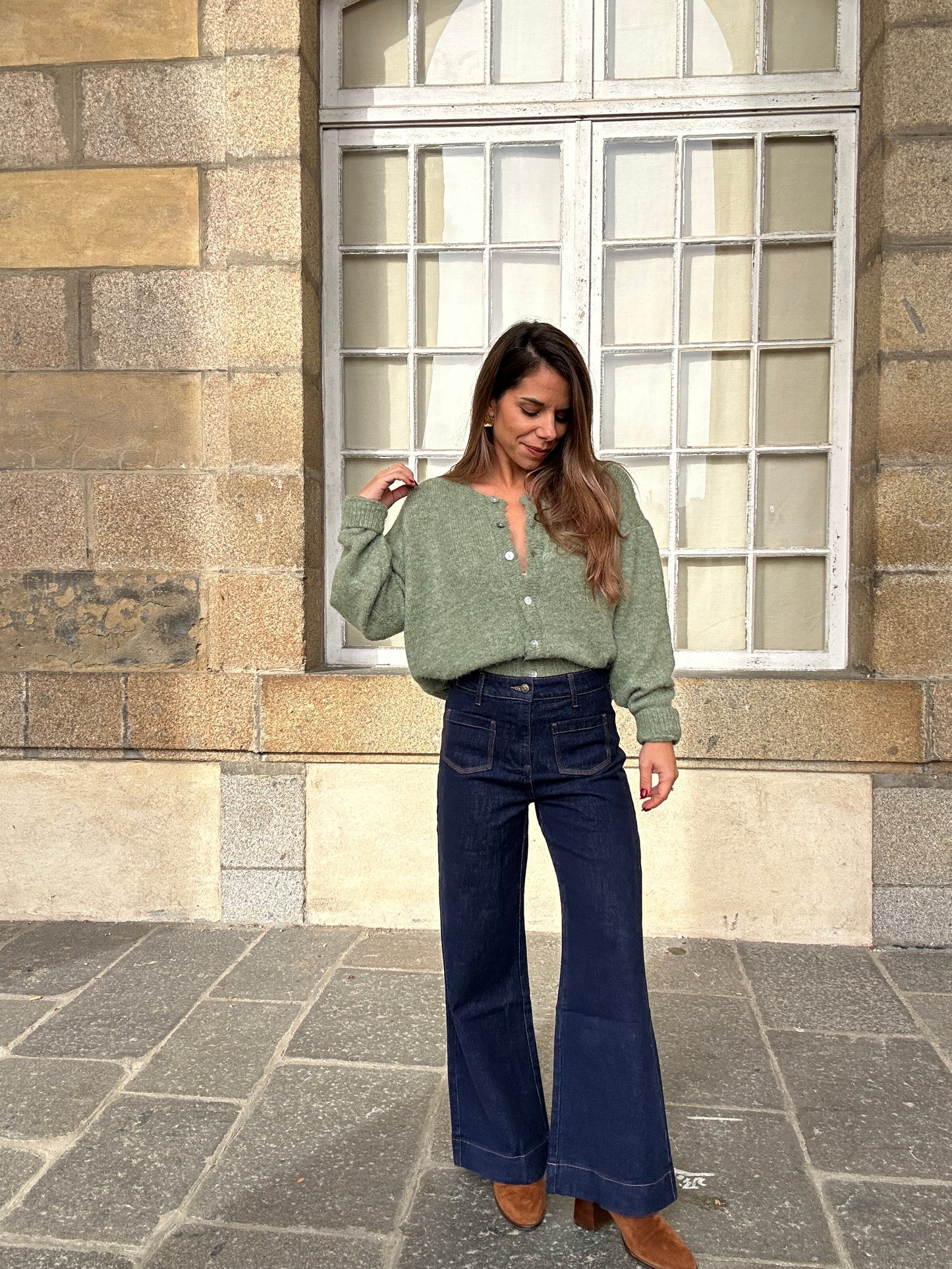 Cardigan Charlie olive