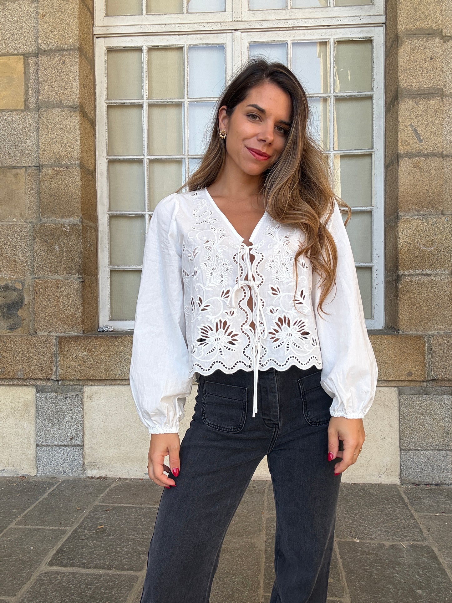 Blouse brodée Juliette