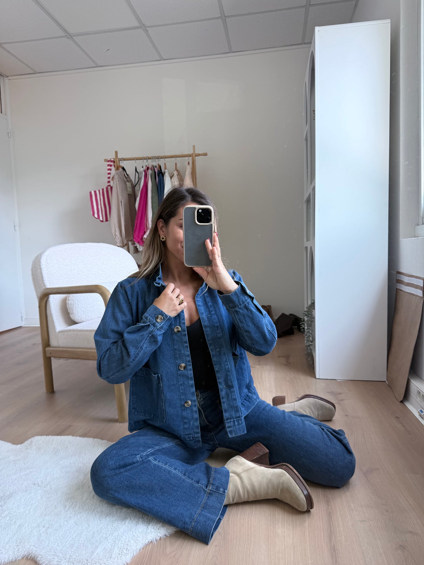 Veste en jean Isaure