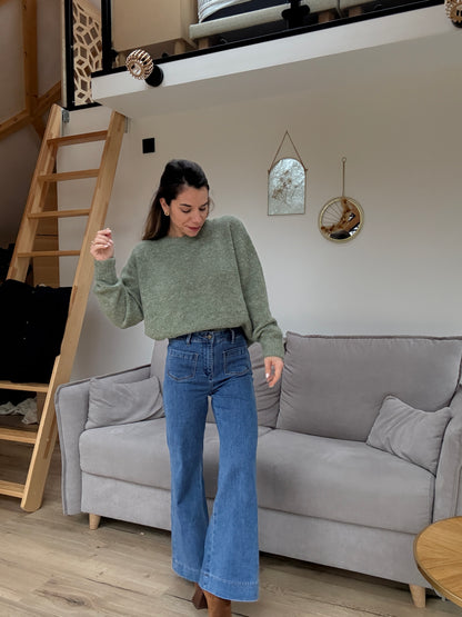 Pull Louise olive
