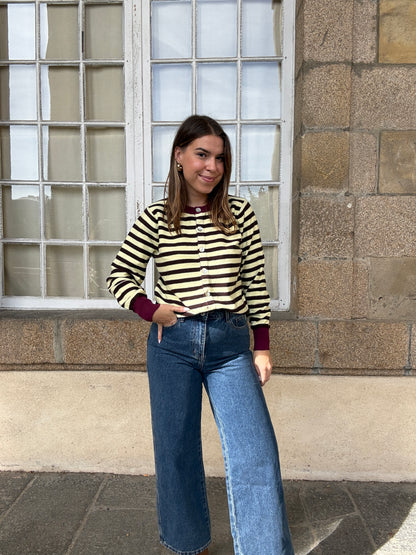 Cardigan rayé Juline