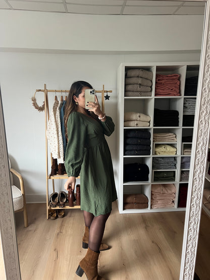 Robe Elena kaki