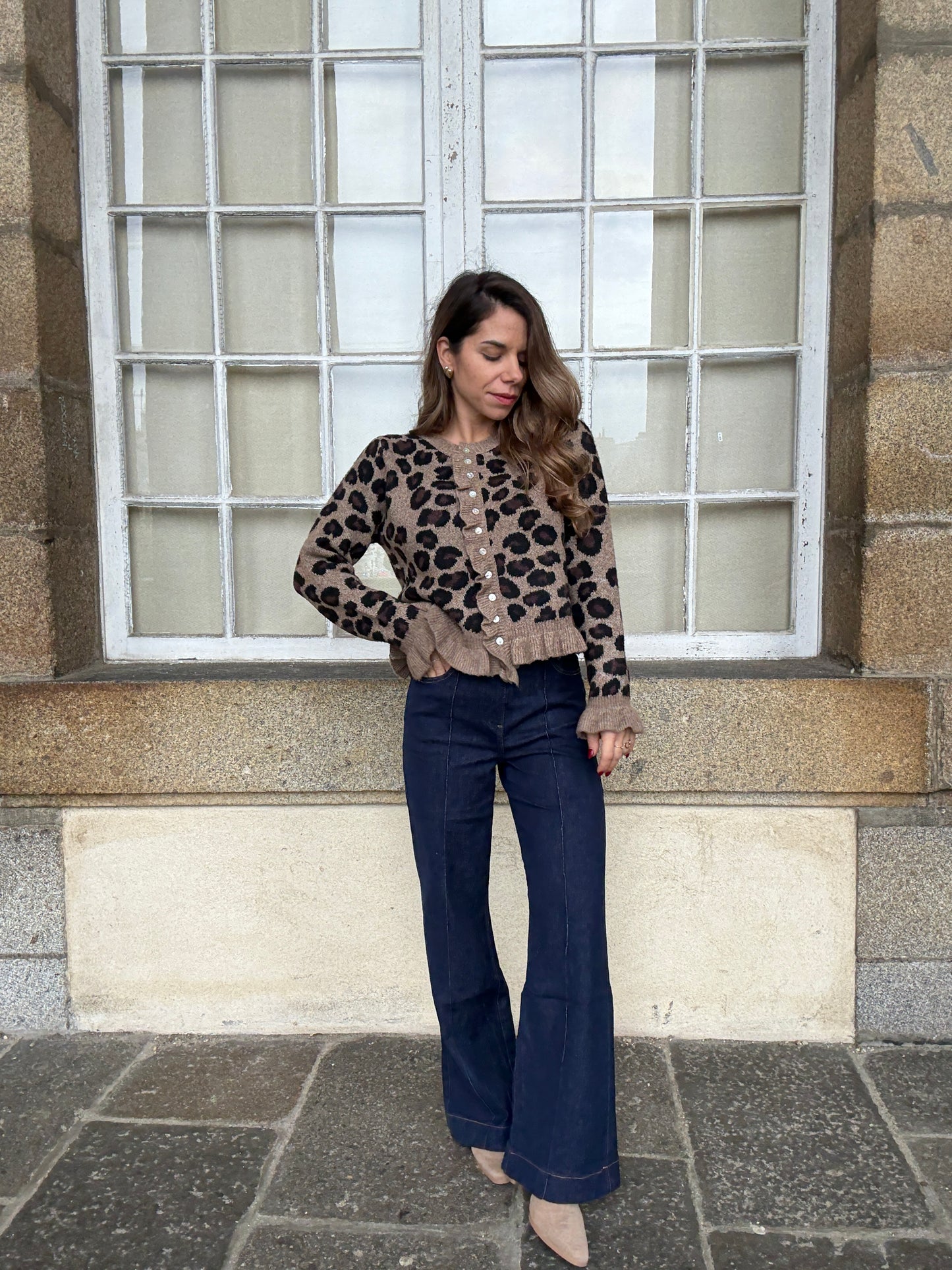 Cardigan Maxine léopard