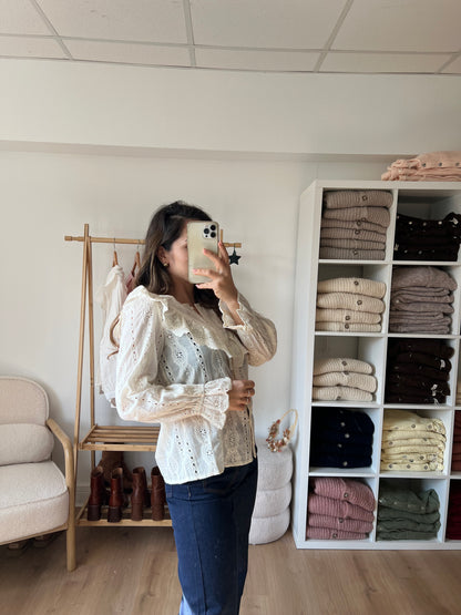 Blouse à volants Calie