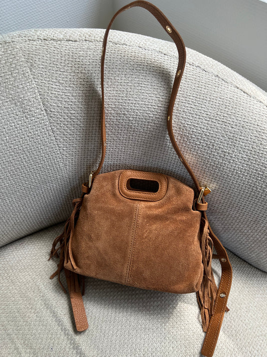 Sac à main en cuir Jodie cognac