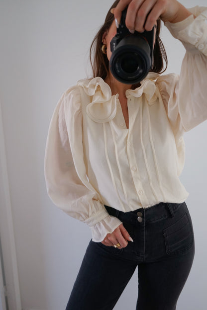 Blouse Brune écru