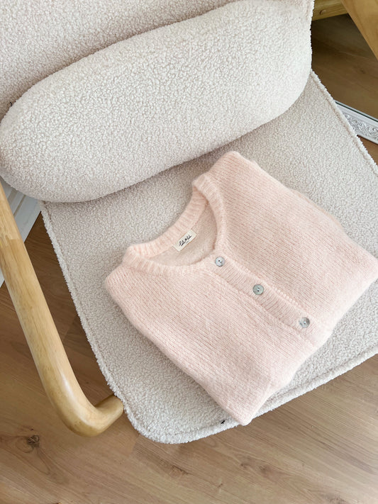 Cardigan Charlie rose poudré