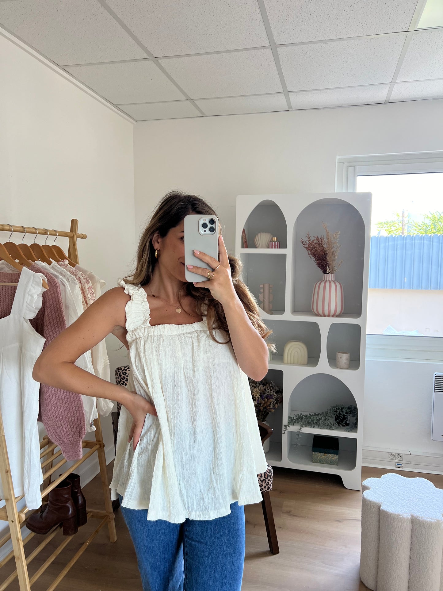 Blouse à bretelles et nœud dans le dos Ysée