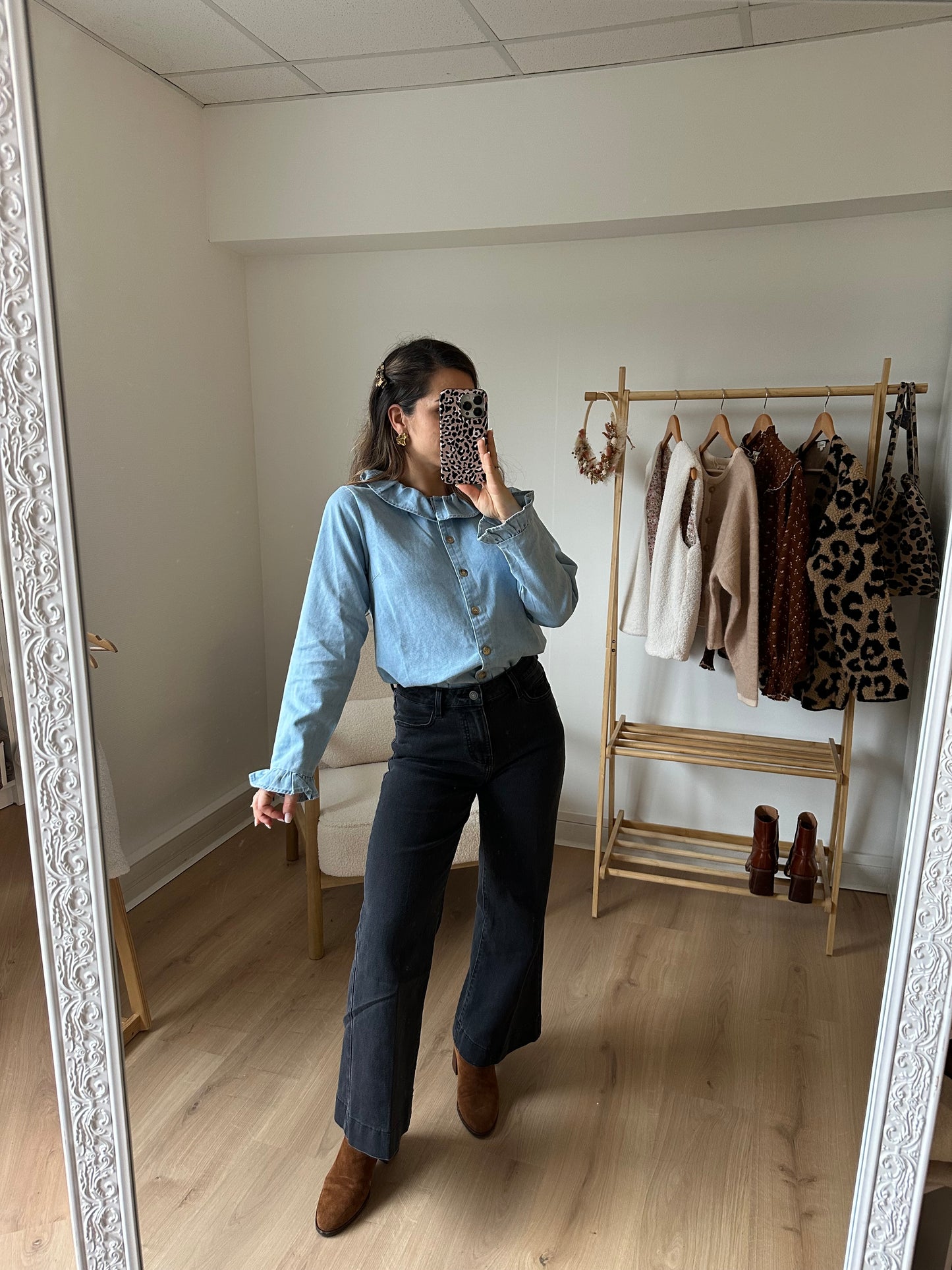 Blouse Pia denim clair