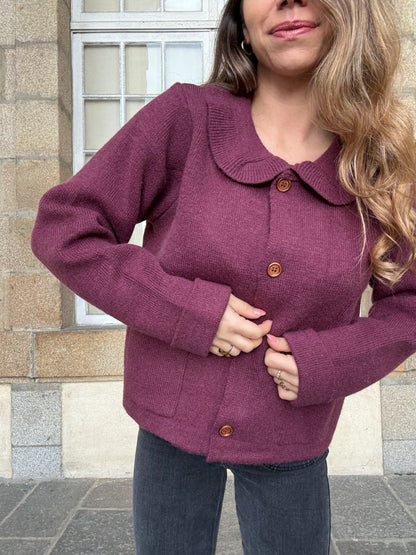 Cardigan Gloria bordeaux