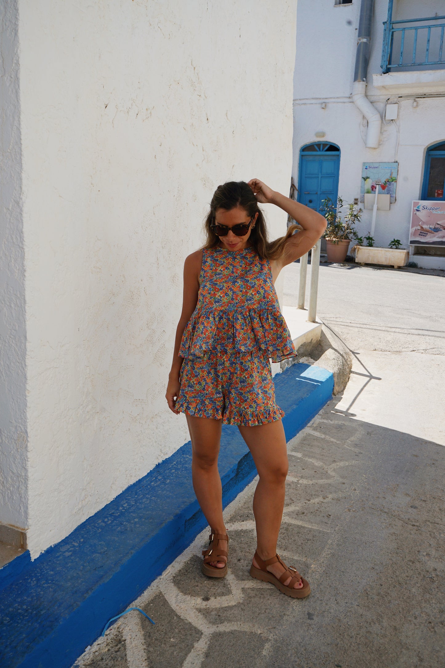 Top Suzanne liberty bleu