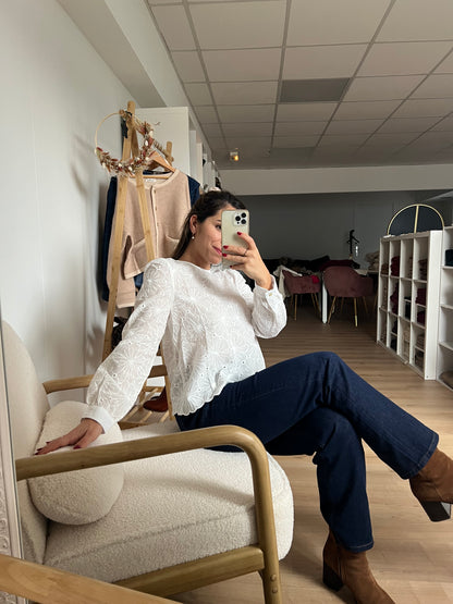 Blouse brodée Apolline