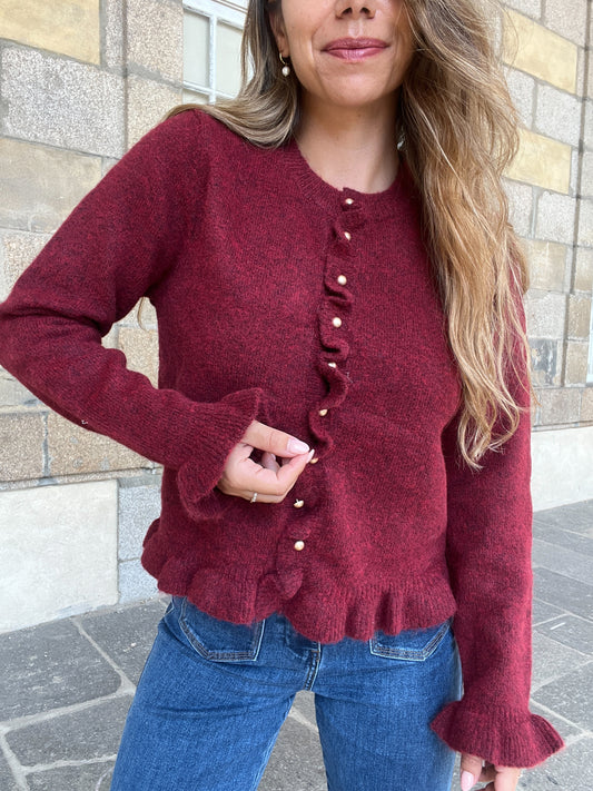 Cardigan Maxine bordeaux