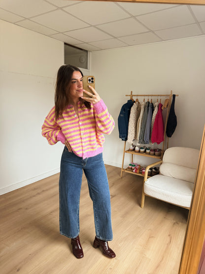 Cardigan rayé Solela