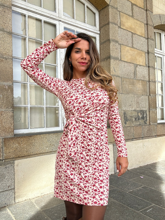 Robe courte à noeud Coline