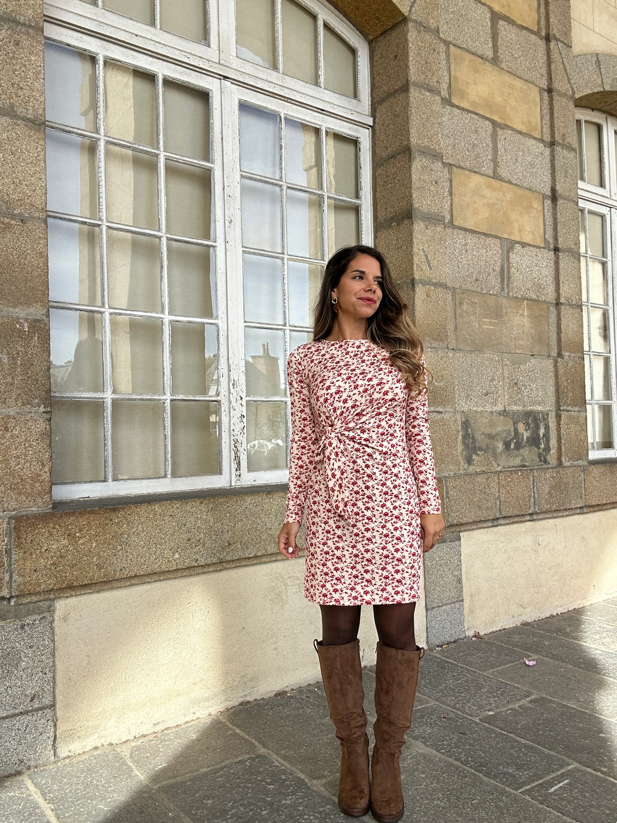 Robe courte à noeud Coline