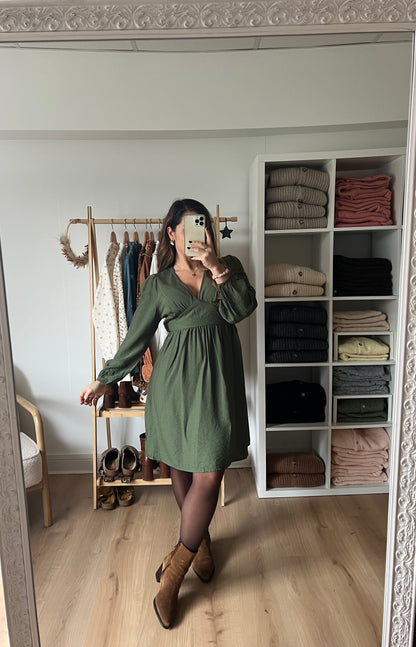 Robe Elena kaki