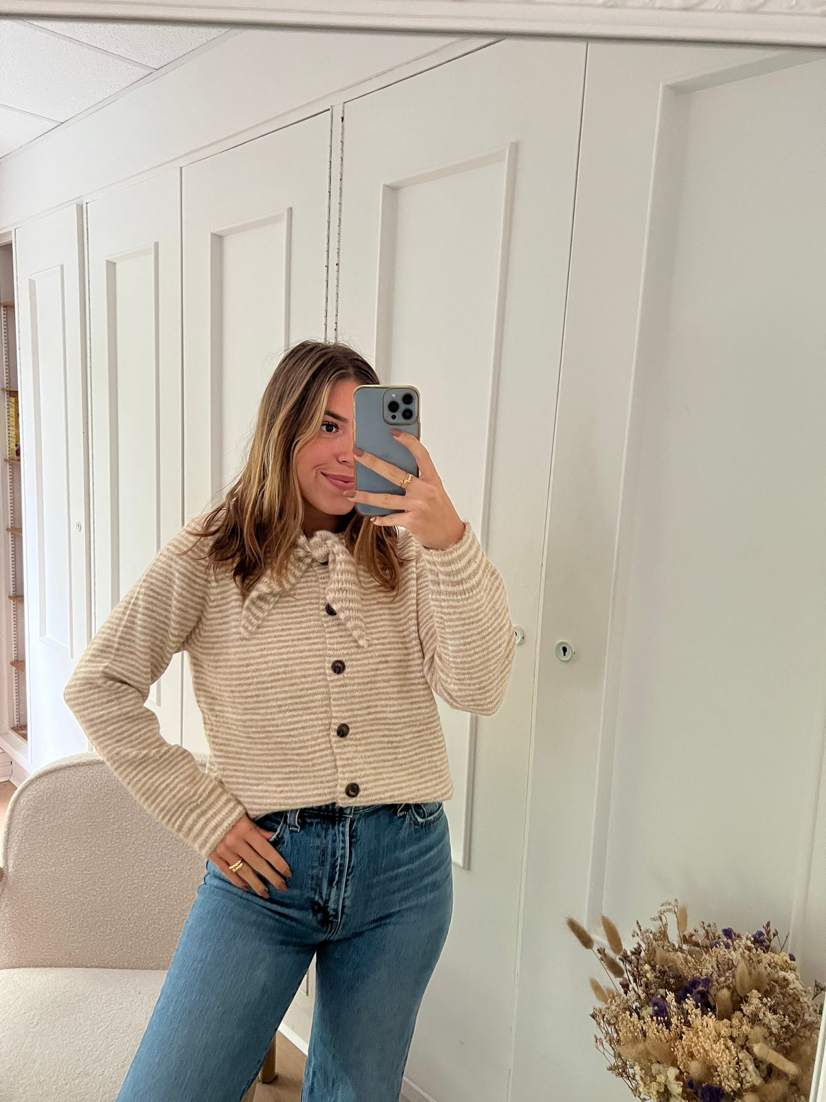 Pull rayé Eloïse beige
