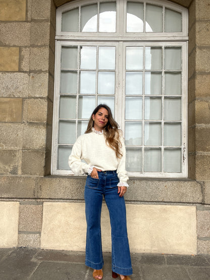 Pull avec dentelle Camille