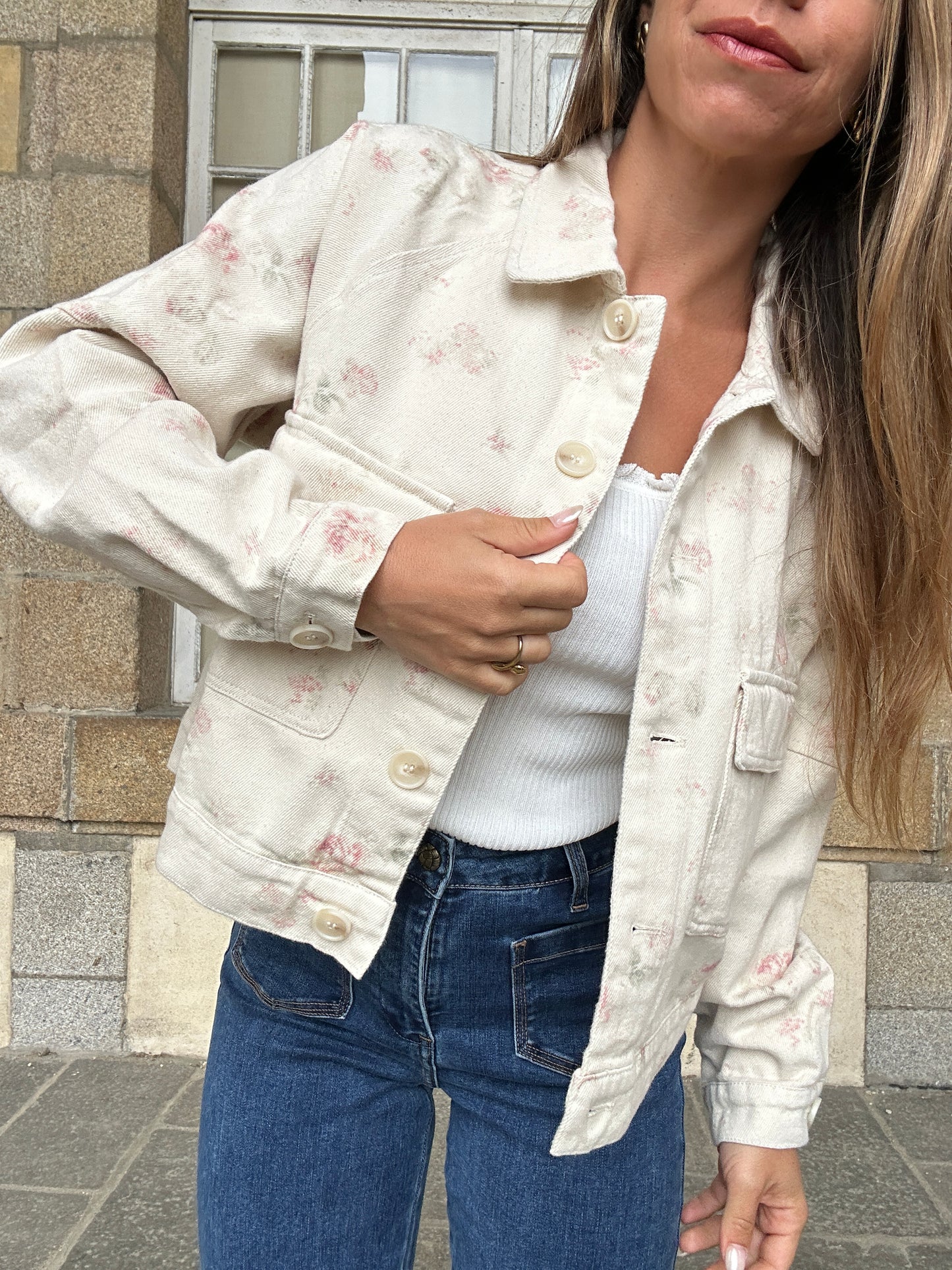 Veste fleurie Jade