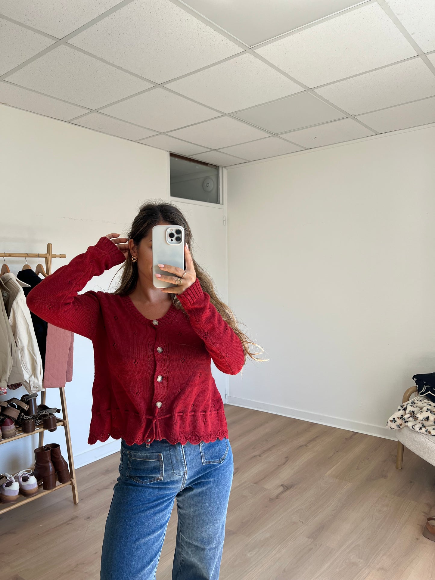 Cardigan Emma bordeaux