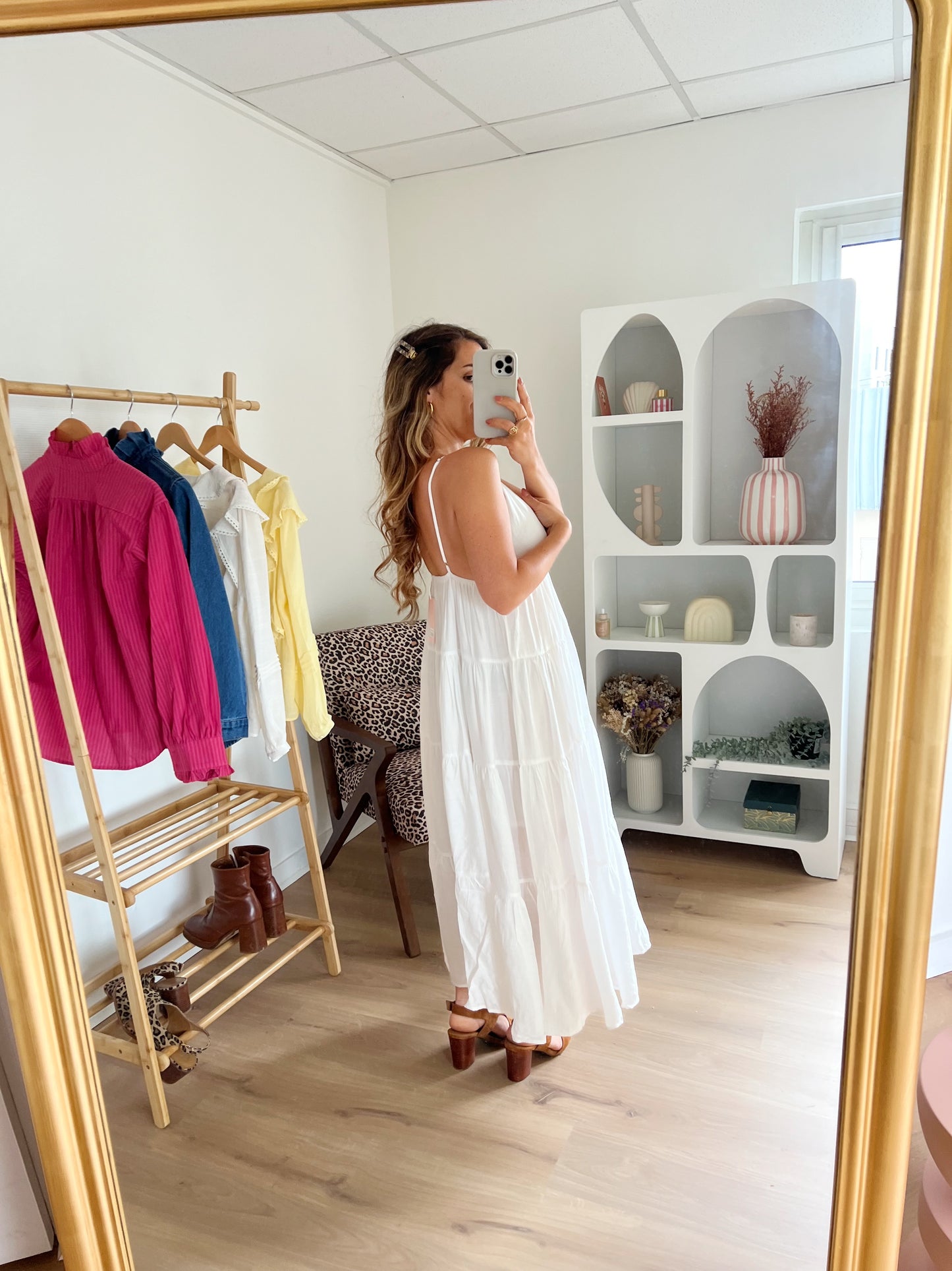 Robe longue Louisa blanche