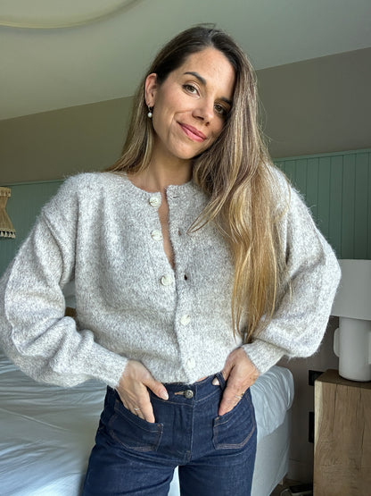Cardigan chiné beige Manon