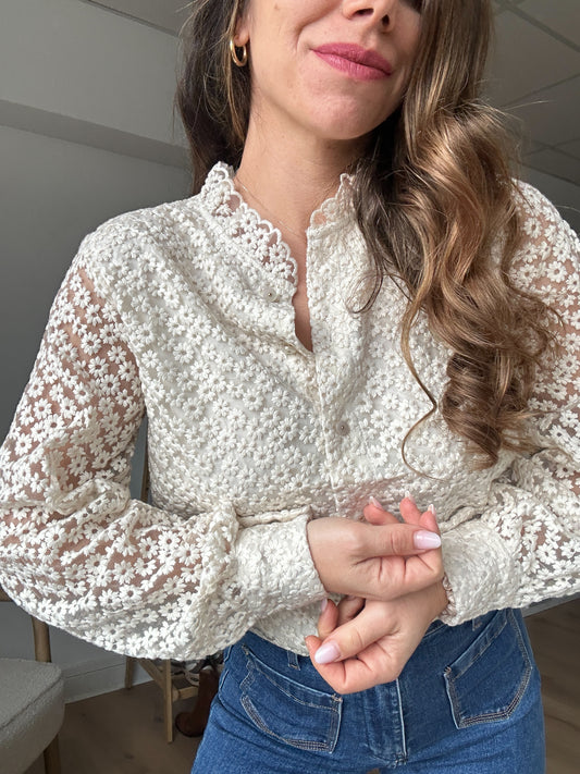 Blouse brodée Isaure
