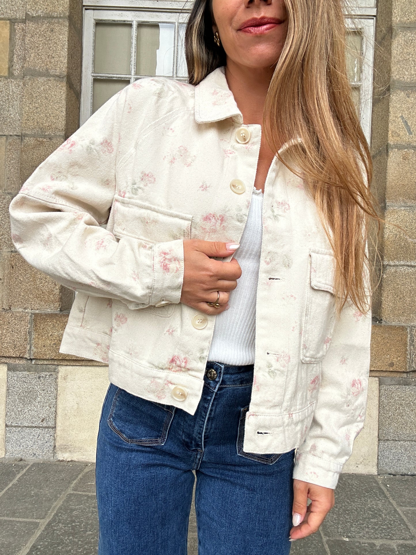 Veste fleurie Jade