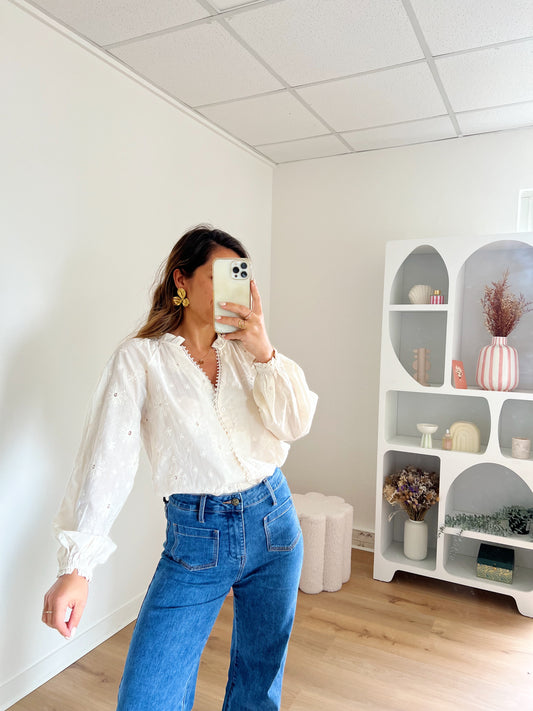 Blouse brodée Amaya