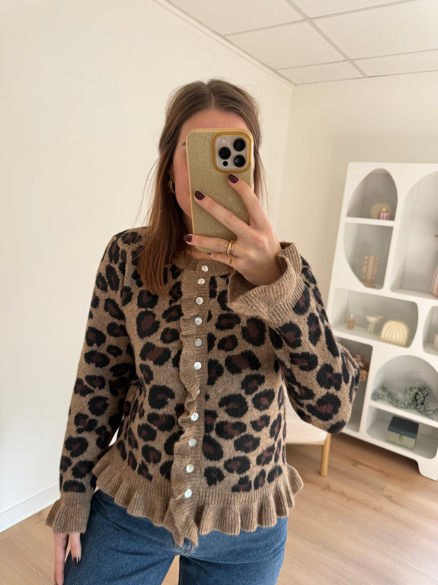 Cardigan Maxine léopard