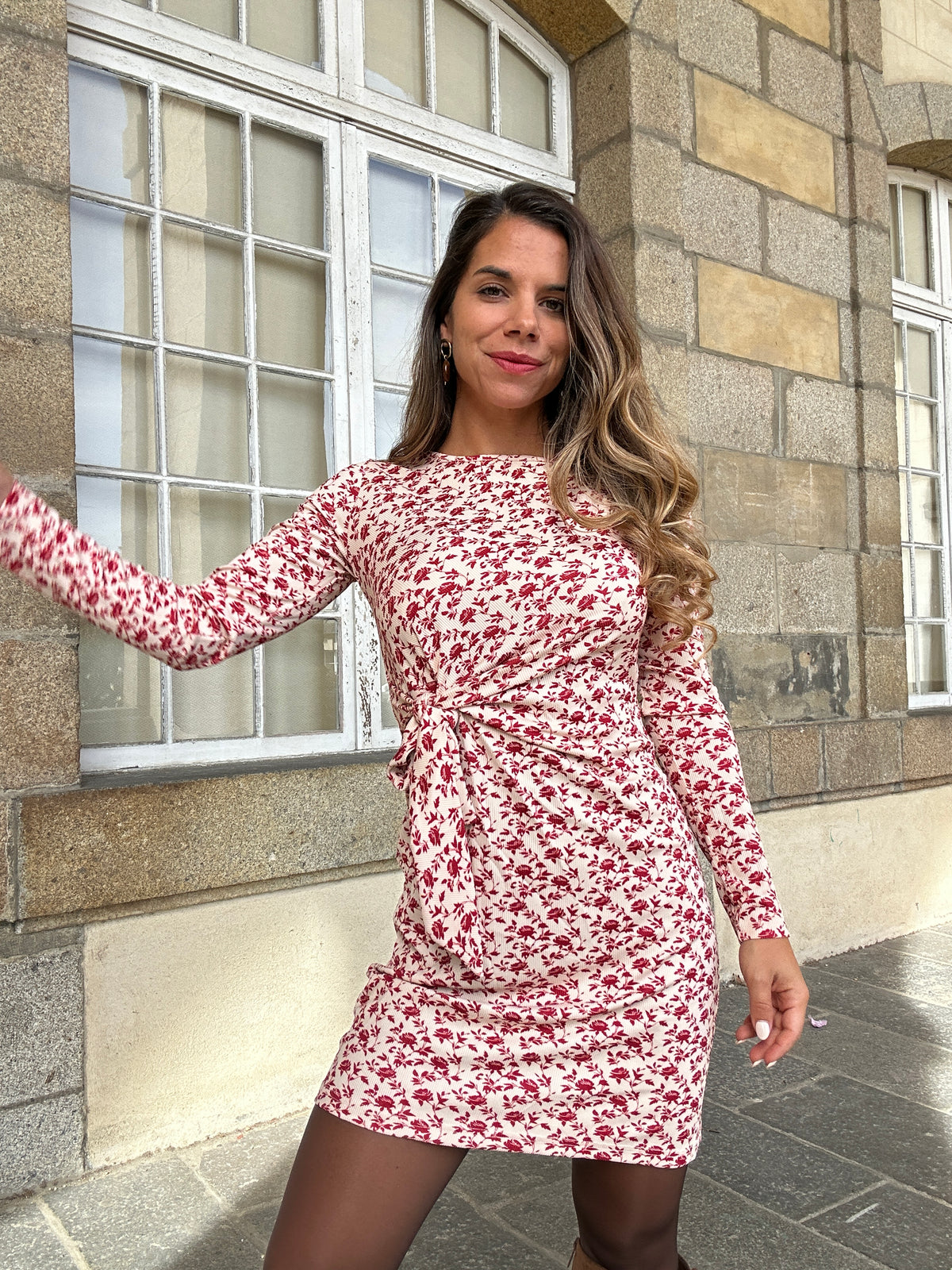 Robe courte à noeud Coline