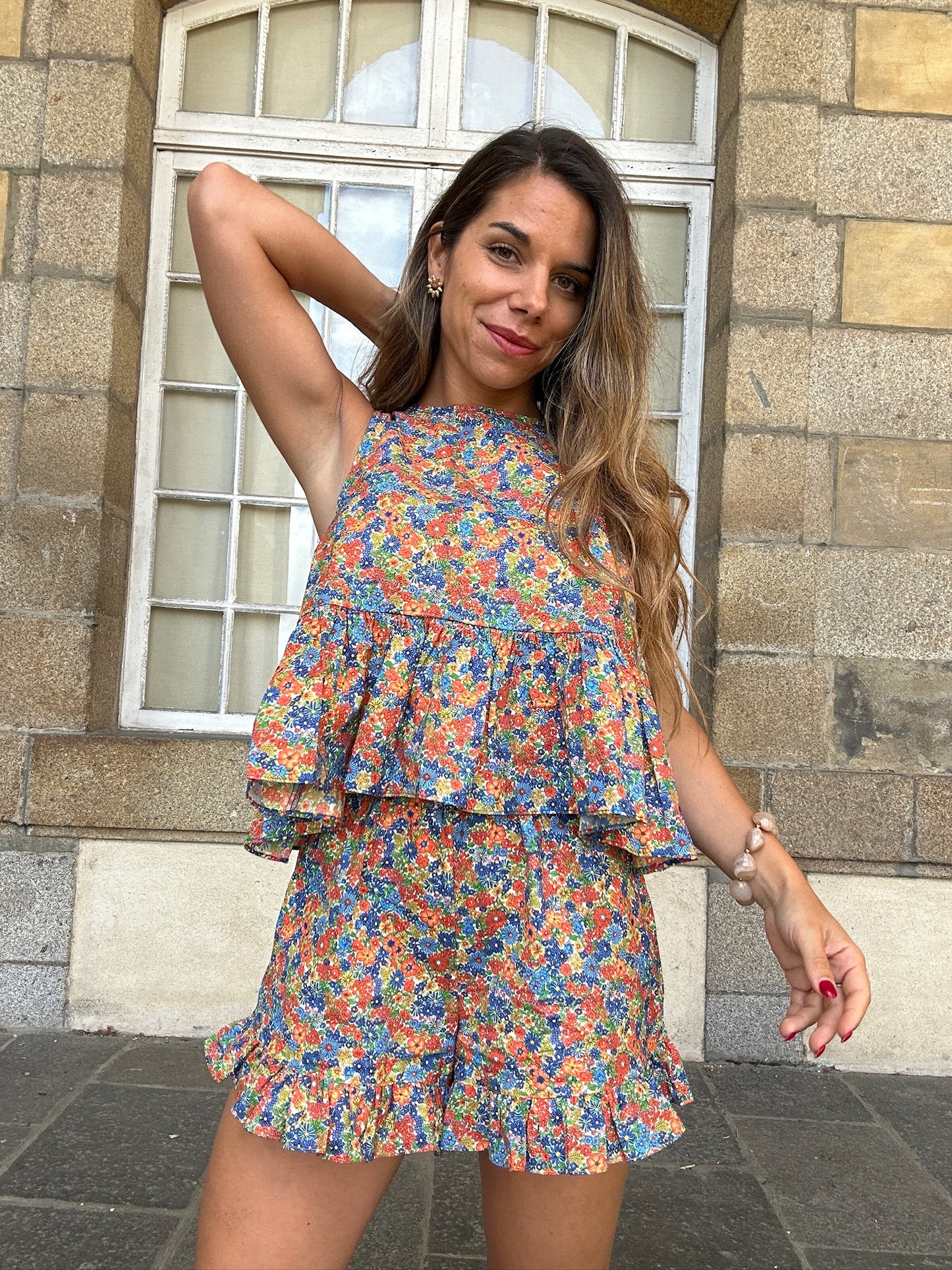 Top Suzanne liberty bleu