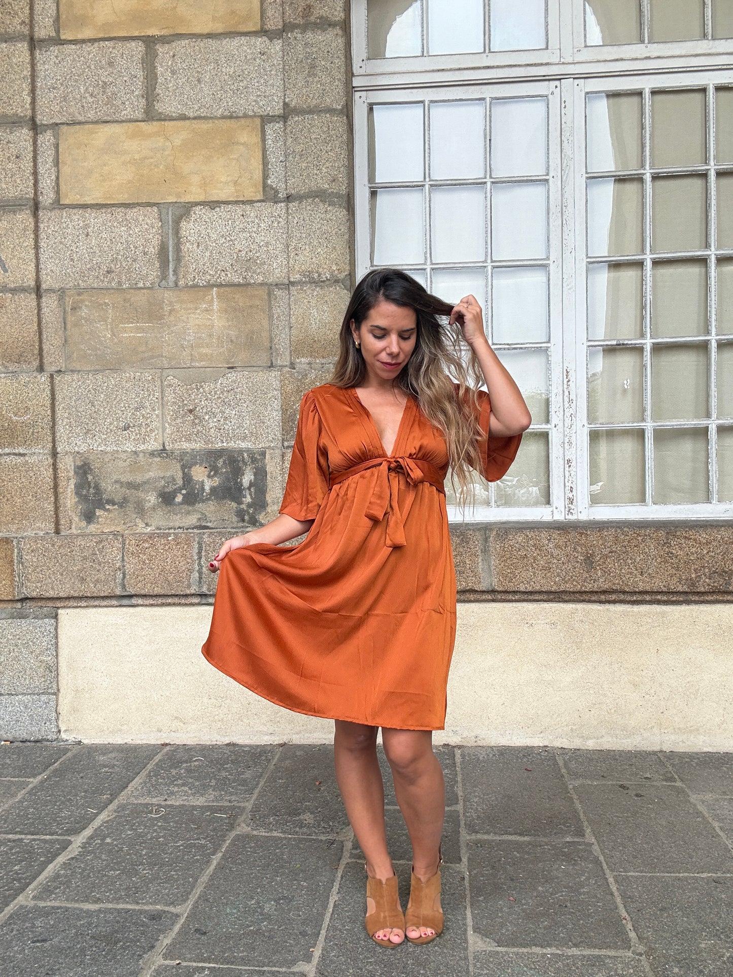 Robe Valentina terracotta