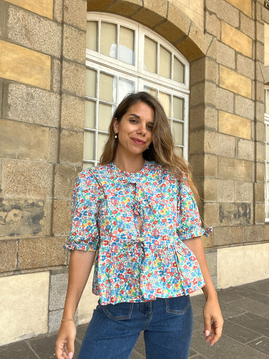 Blouse à noeuds Faustine