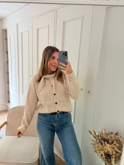 Pull rayé Eloïse beige