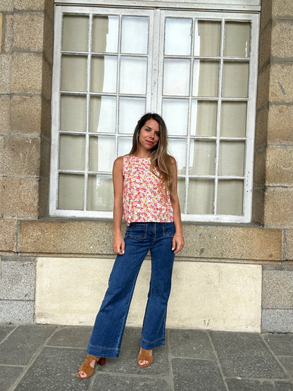 Top fleuri Paola