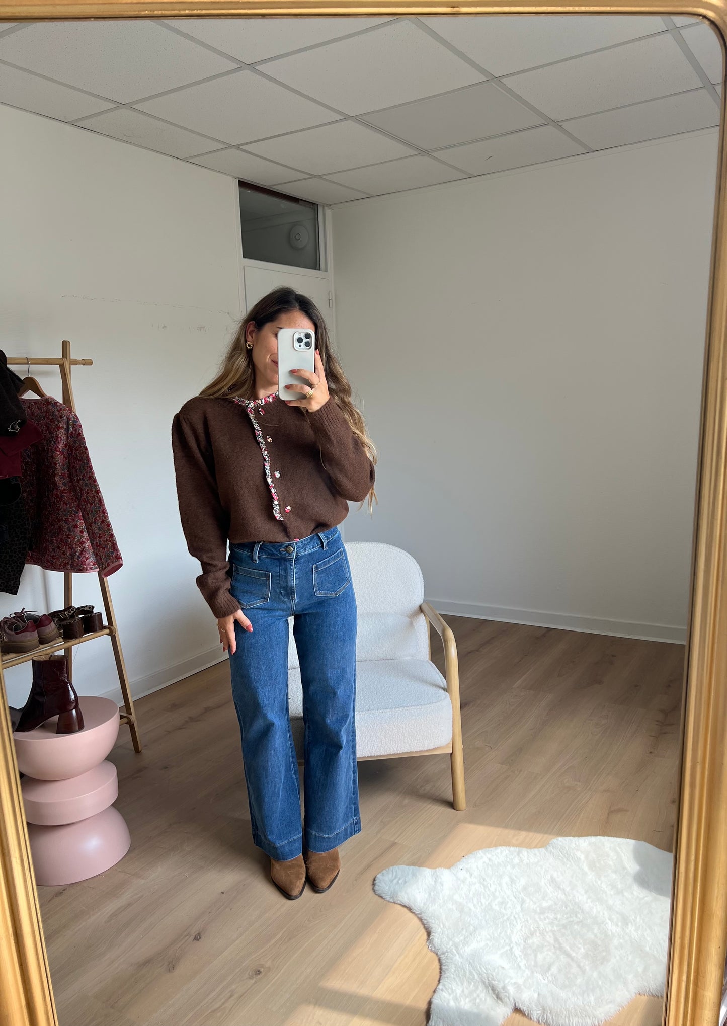 Cardigan Liberty Martha marron