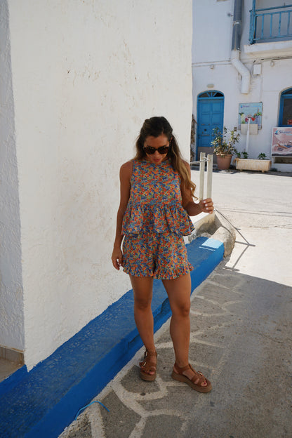 Top Suzanne liberty bleu