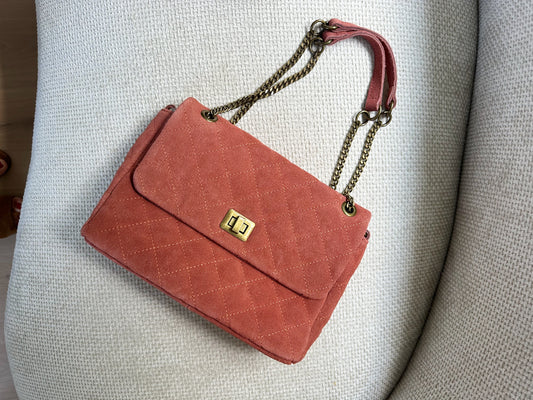 Sac à main Cléa bois de rose