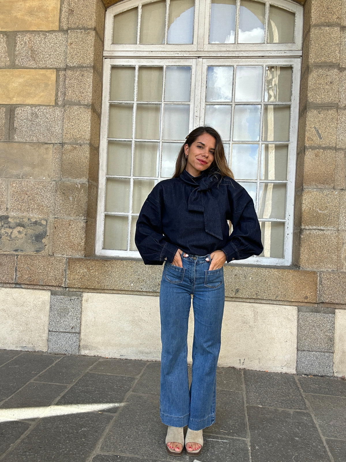 Blouse en jean Aliénor