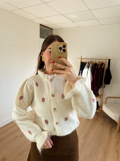 Cardigan fleuri Anna
