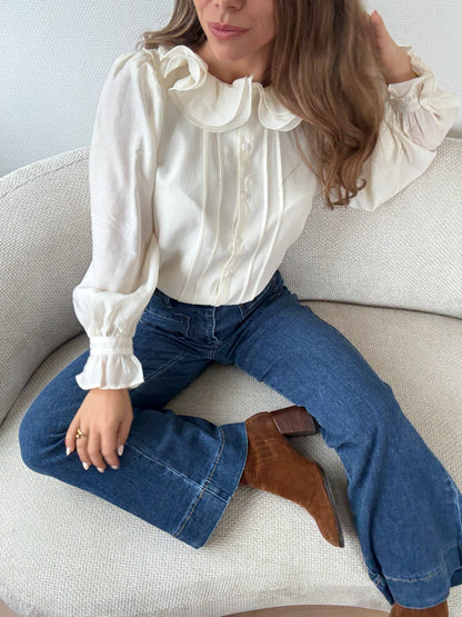 Blouse Brune écru