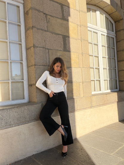Top Cléo beige