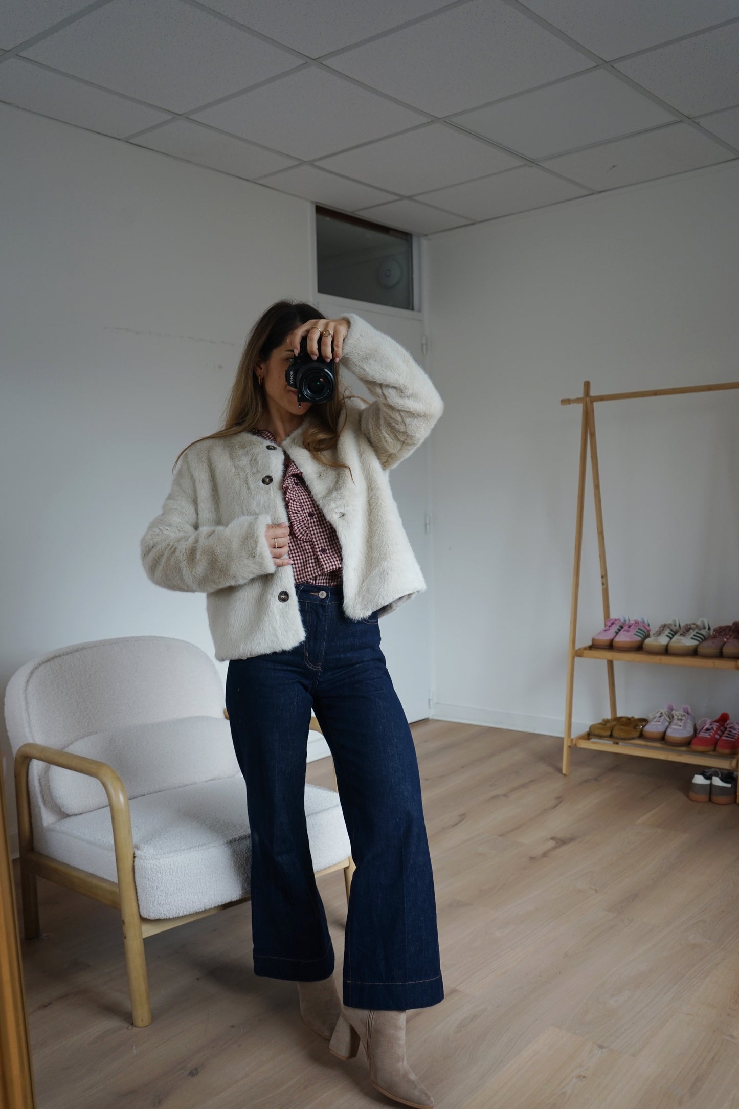 Veste en fausse fourrure Charlotte